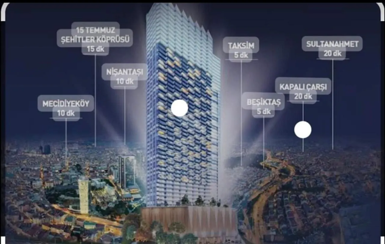 Luxury 1+1 Apt In Sinpas Queen Bomonti Istanbul